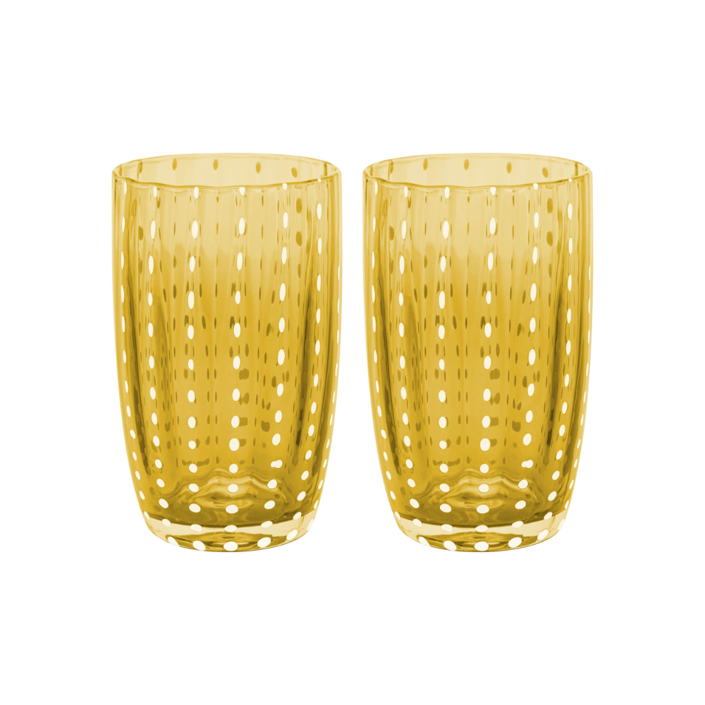 CONJUNTO 2 COPOS ALTOS DE VIDRO ORQUIDEA AMBAR – 500ML