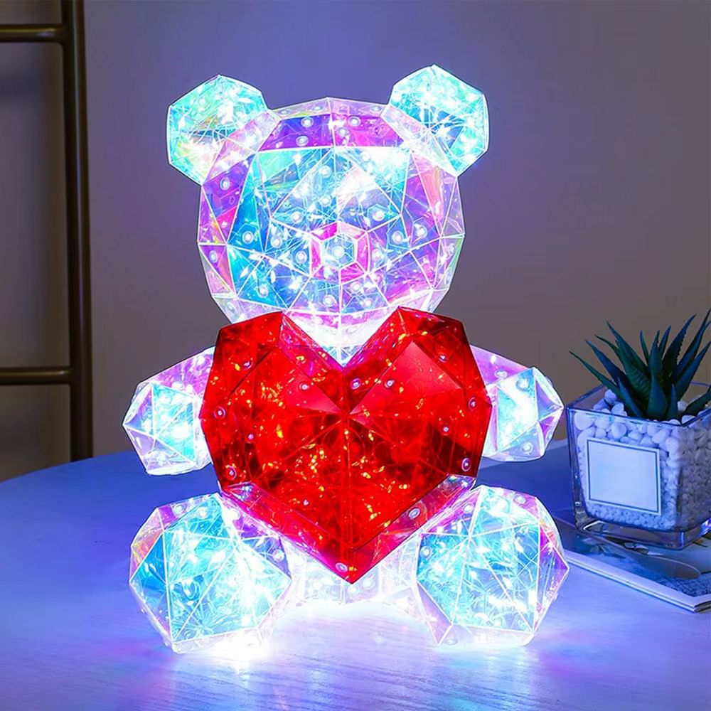 Ursinho Crystal Luminoso – Magia em Forma de Presente
