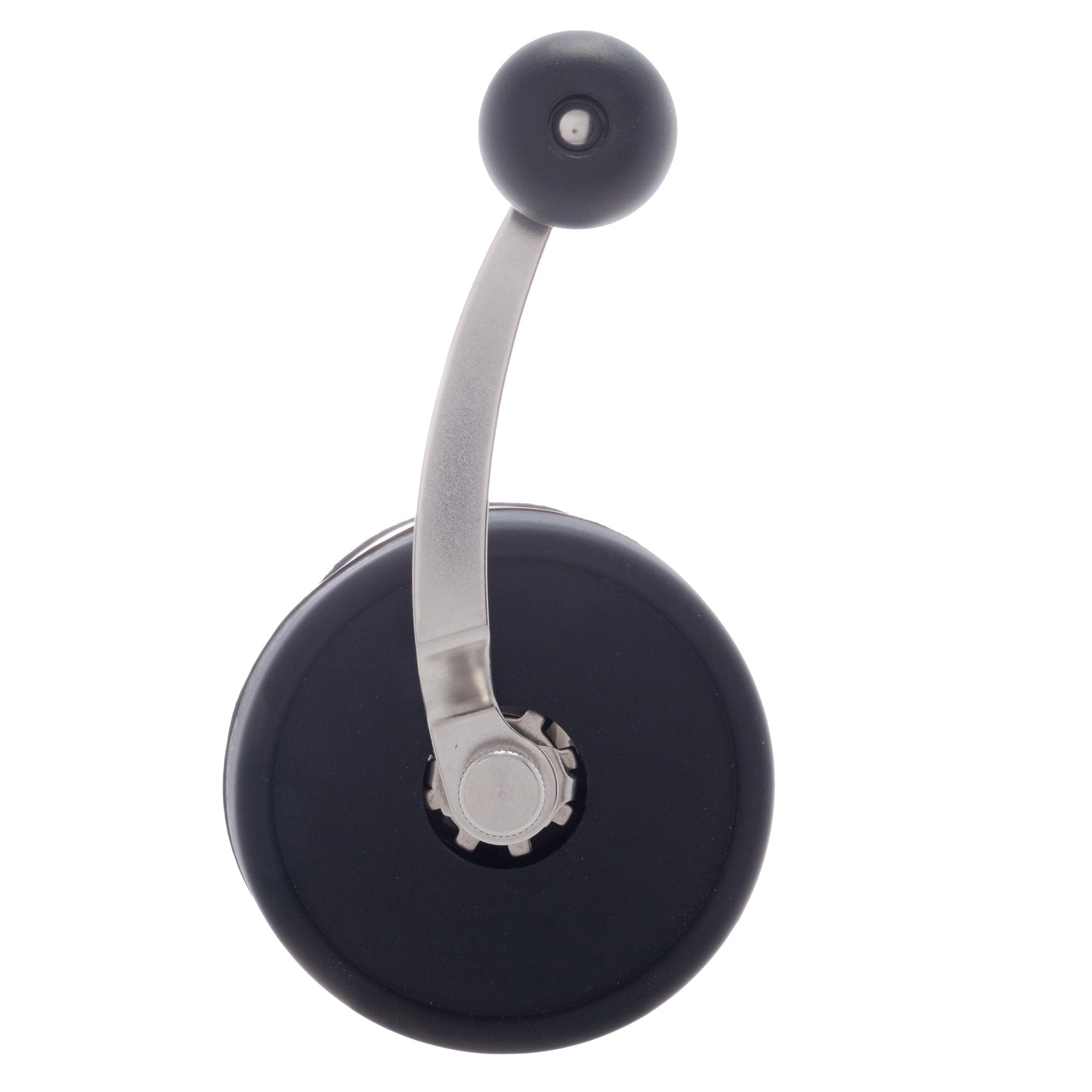 MOEDOR DE CAFÉ MANUAL EM AÇO INOX COM POTE DE VIDRO