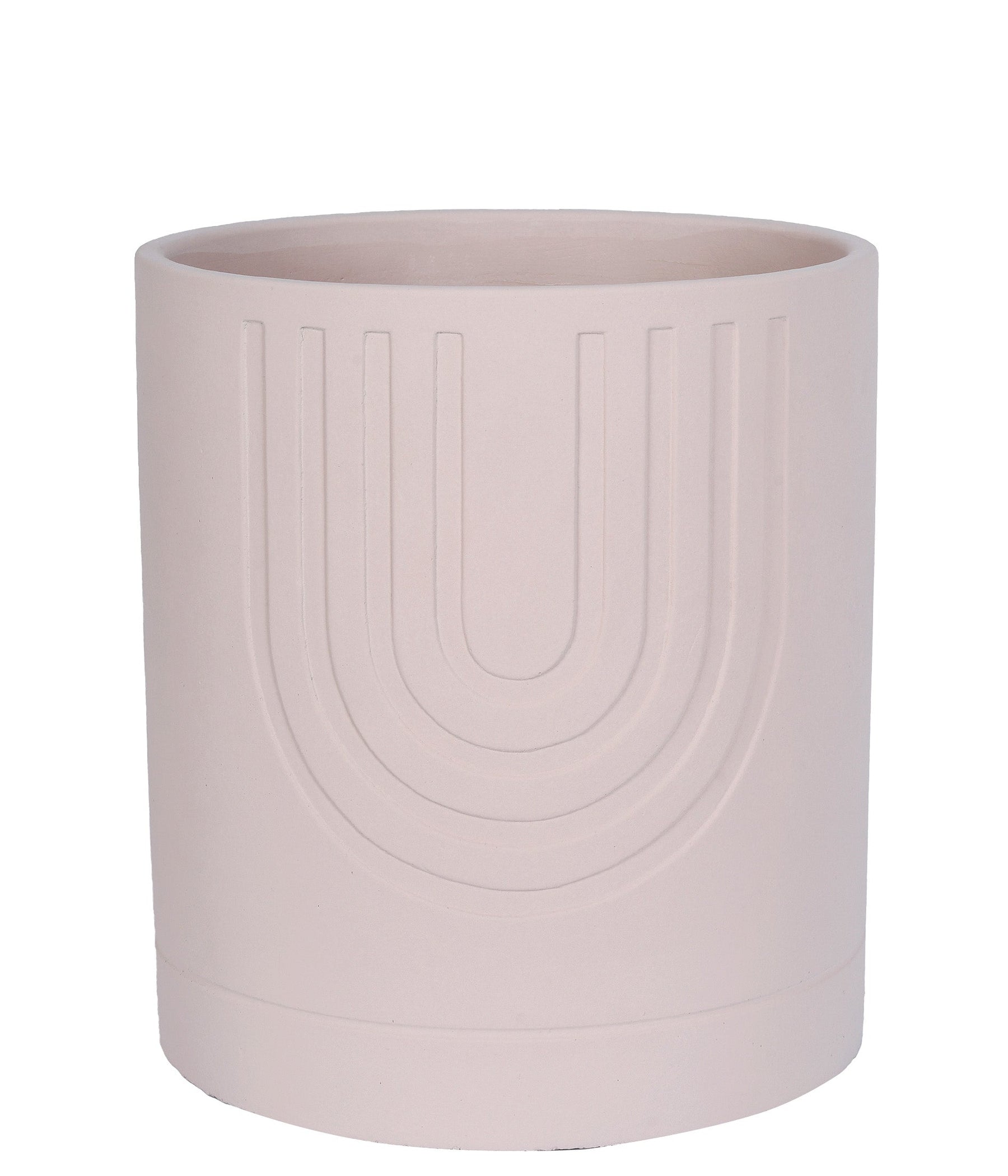 CACHEPOT EM CIMENTO BEGE