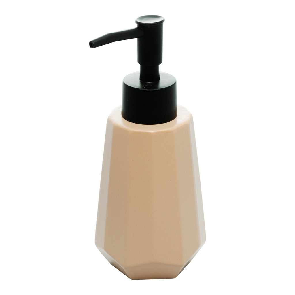 PORTA SABONETE LIQUIDO DE CERÂMICA ORIGAMI NUDE 240ML