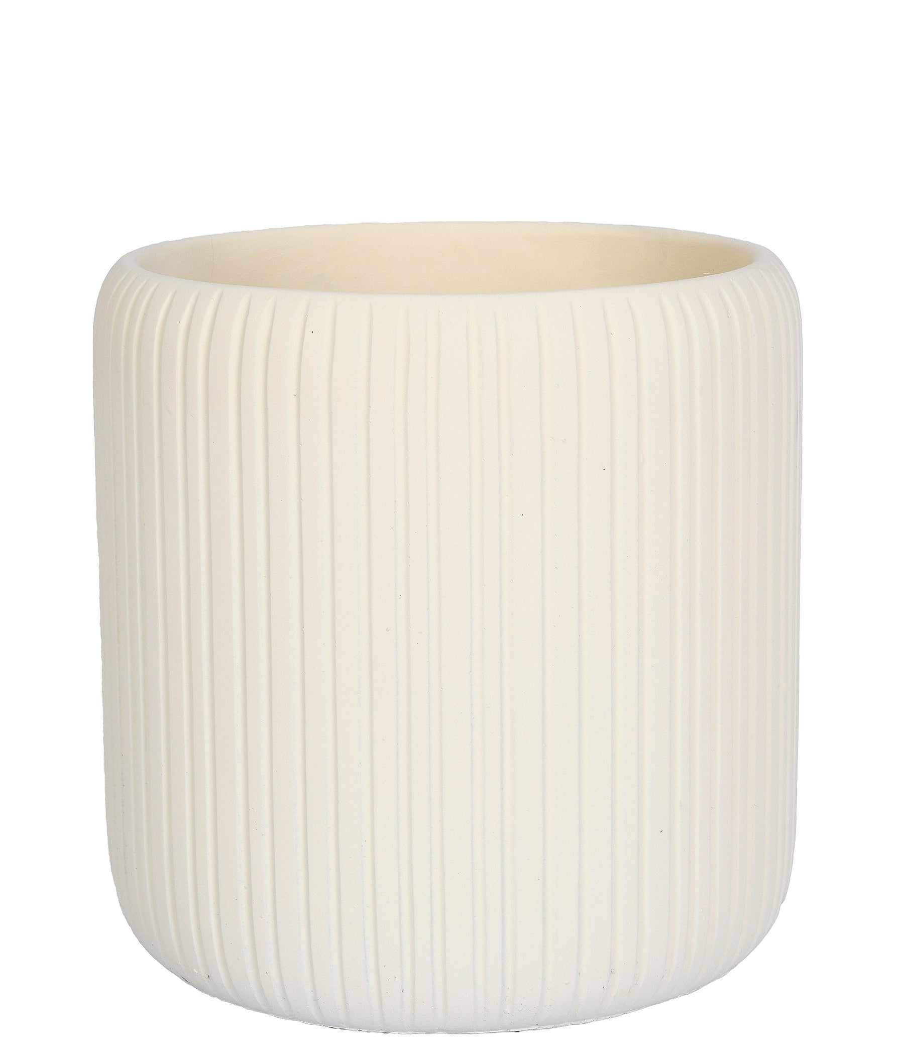 CACHEPOT EM CIMENTO OFF WHITE 20CM