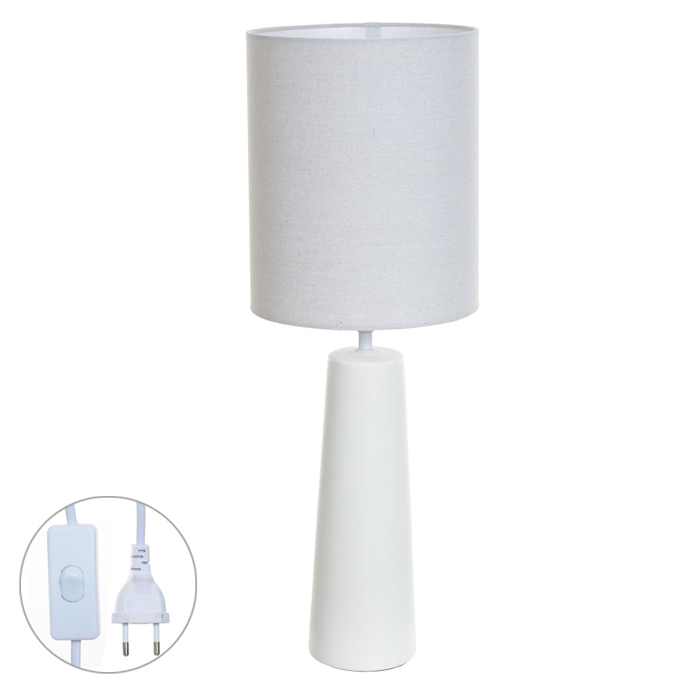 ABAJUR CERAMICA (BRANCO) 24X24X68,5cm