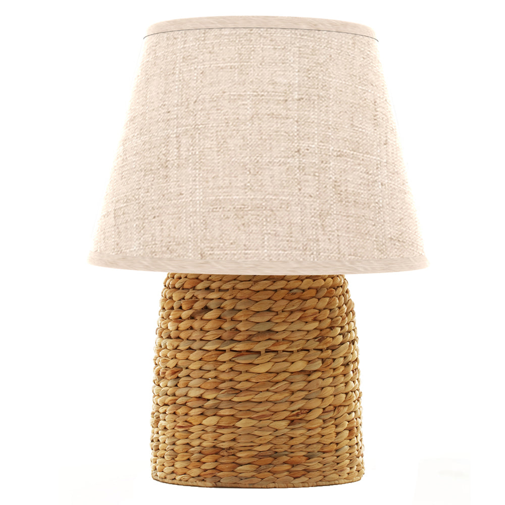 ABAJUR FIBRA NATURAL LINHO (BEGE) 58X43X43cm