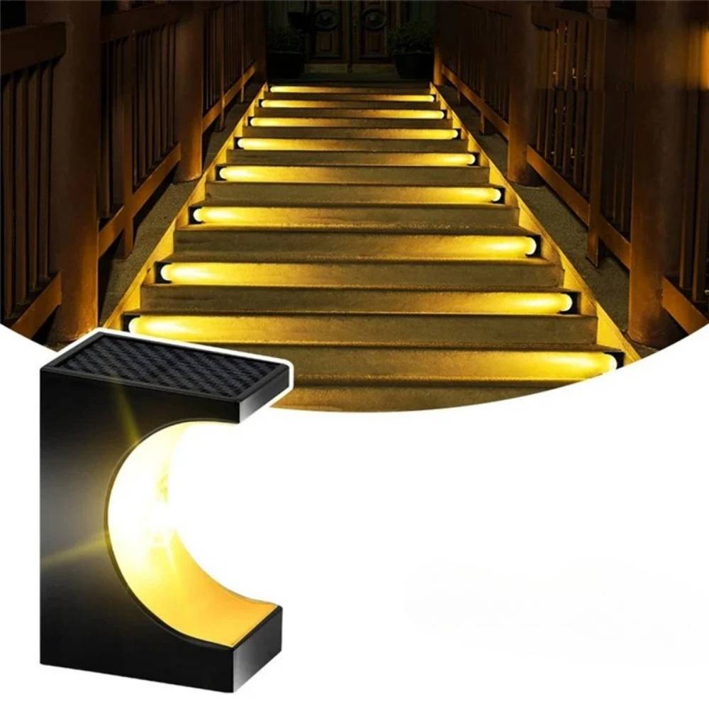 Luminária LED Solar para Escadas - Ilumine exteriores