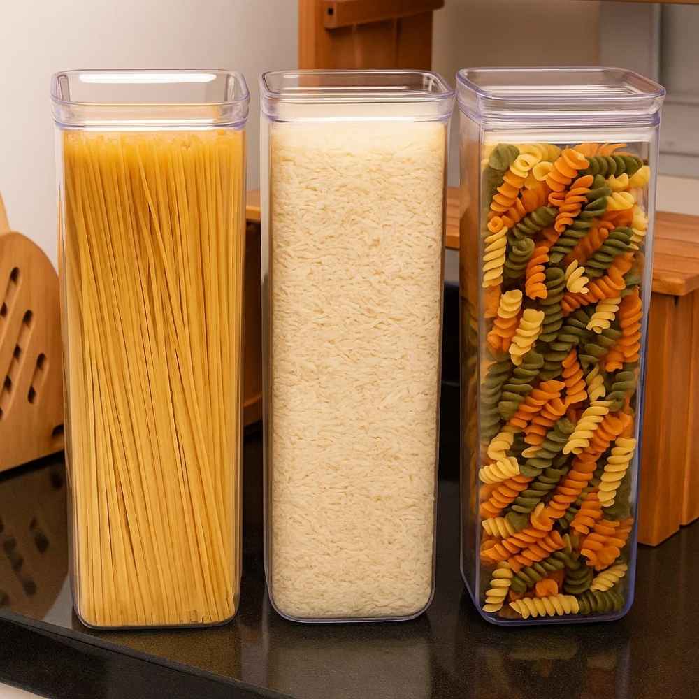 Kit de Potes Herméticos Para Cozinha - Swan Kitchen