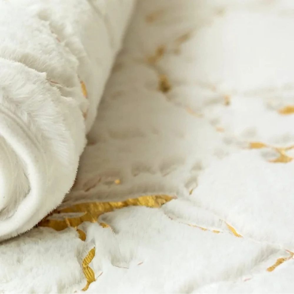 Tapete Antiderrapante Estilo Marmorizado para Banheiro - Swan Bathroom