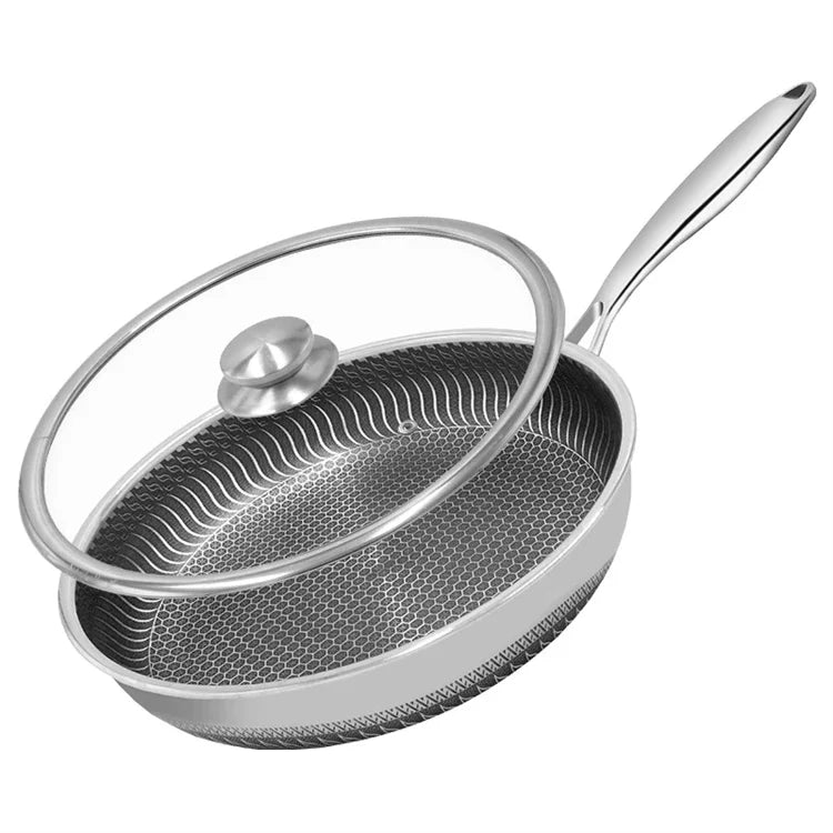 Frigideira Gourmet Antiaderente em Aço INOX - Swankitchen