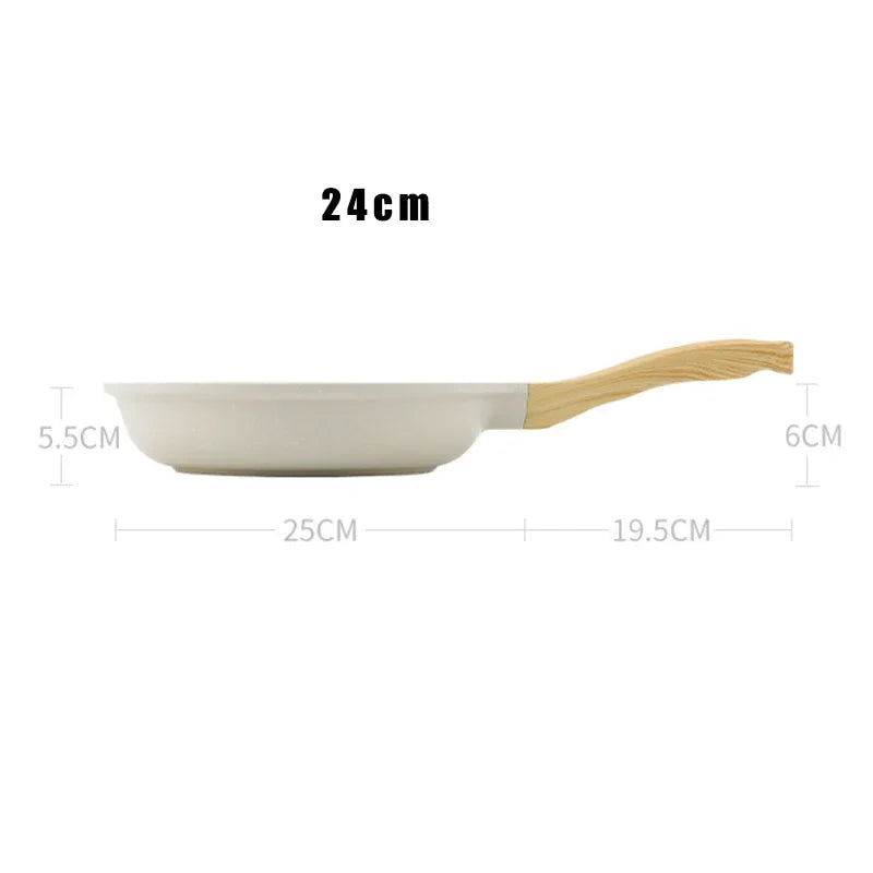 Frigideira Gourmet Antiaderente em Cerâmica e Madeira - Swankitchen
