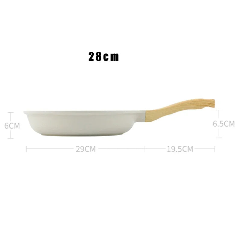 Frigideira Gourmet Antiaderente em Cerâmica e Madeira - Swankitchen