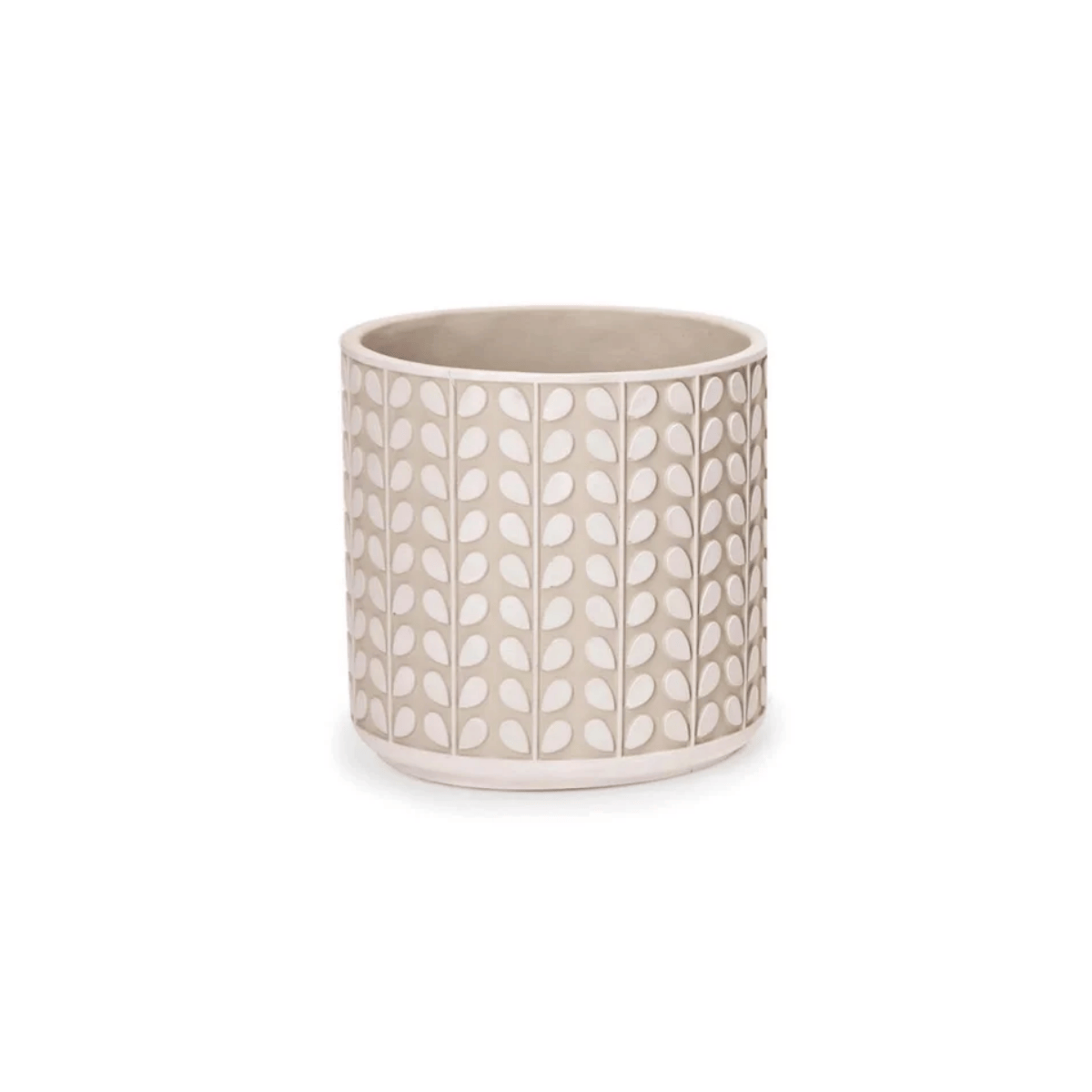 CACHEPOT EM CIMENTO ALTO RELEVO – 15X15CM