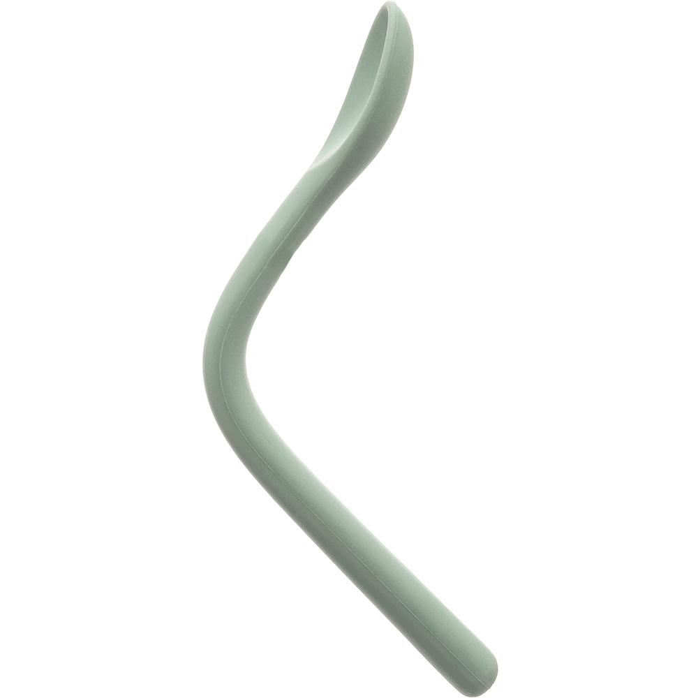 COLHER FLEXIVEL EM SILICONE VERDE