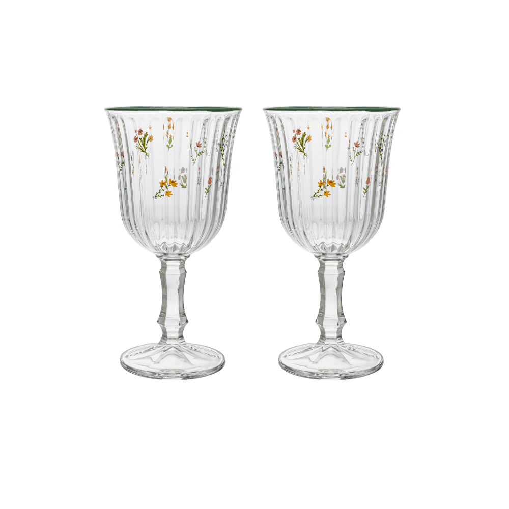 CONJUNTO 2 TACAS FLORENCE VIDRO - 230ML