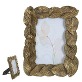 PORTA RETRATO POLIRESINA FTO  10X15CM (DOURADO) 17X21,5X2,5CM