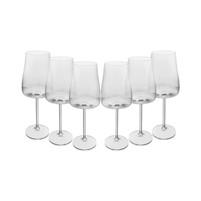 CONJUNTO 6 TACAS DE VINHO ALEX OPTIC CRISTAL ECOLOGICO - 400ML