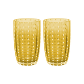 CONJUNTO 2 COPOS ALTOS DE VIDRO ORQUIDEA AMBAR – 500ML