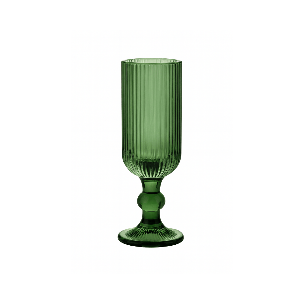 CJ 2 TACAS CHAMPAGNE VIDRO BLISS VERDE ESCURO 160ML