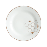 PRATO RASO ABELHA PORCELANA BROWN RIM – 27CM