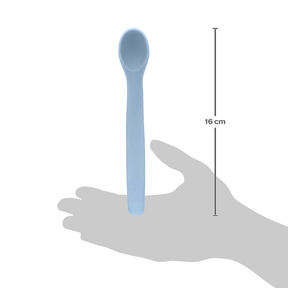 COLHER FLEXIVEL EM SILICONE AZUL