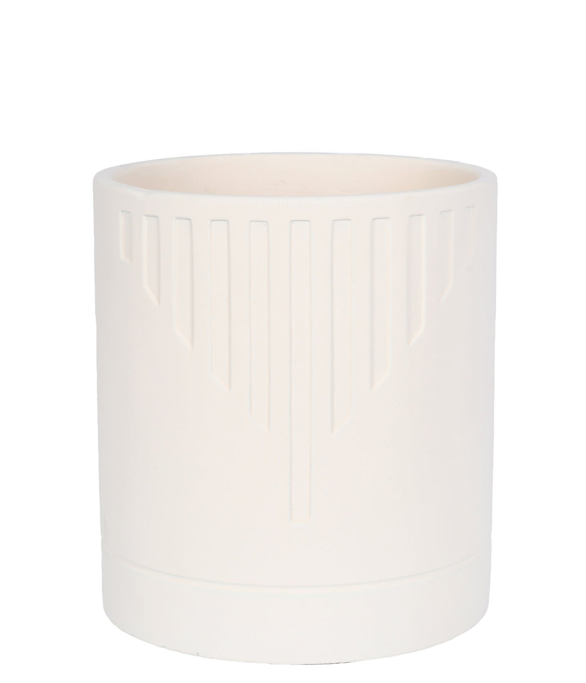 CACHEPOT EM CIMENTO OFF WHITE