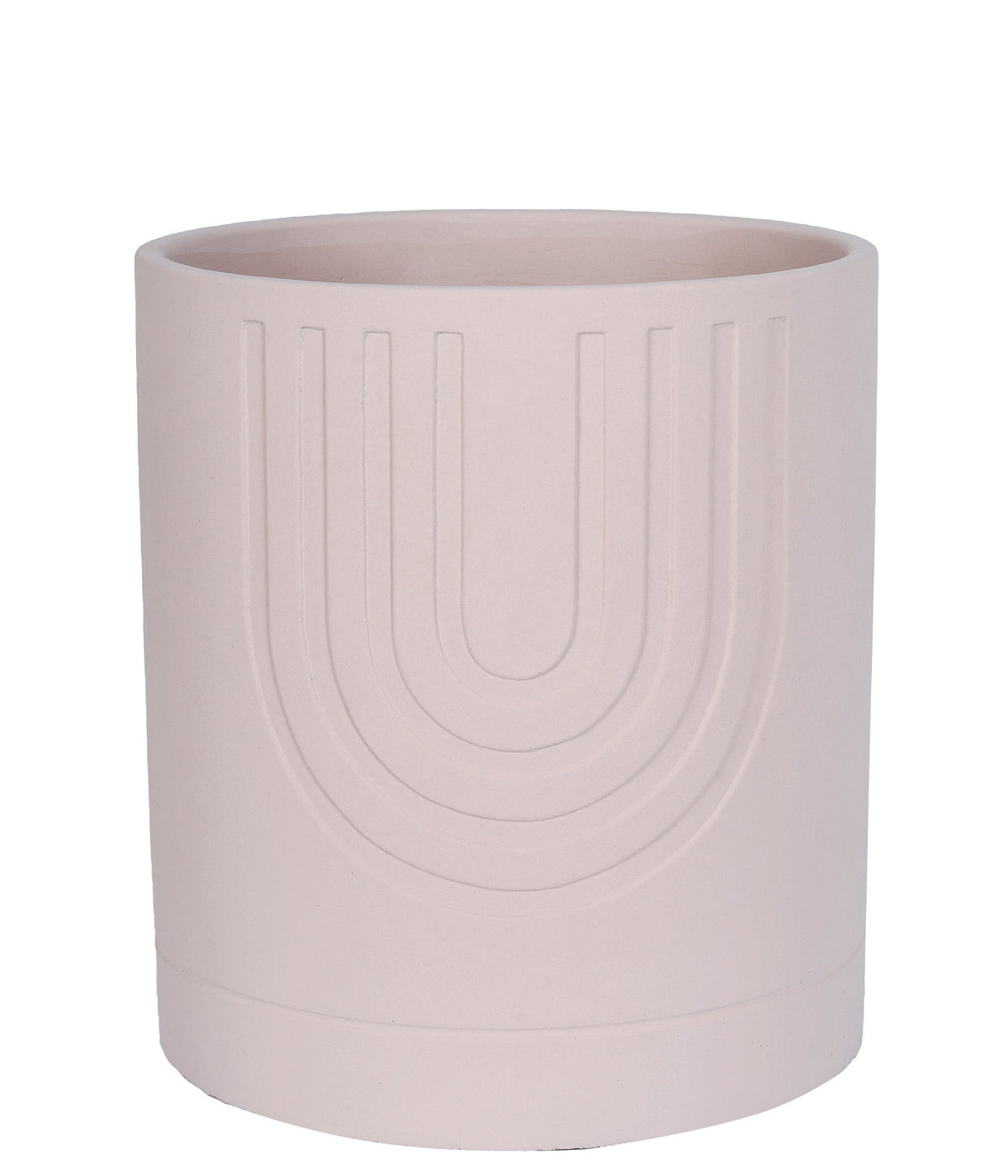 CACHEPOT EM CIMENTO BEGE