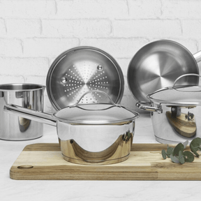 JOGO DE PANELAS AÇO INOX COM 5 PCS ALLEGRA