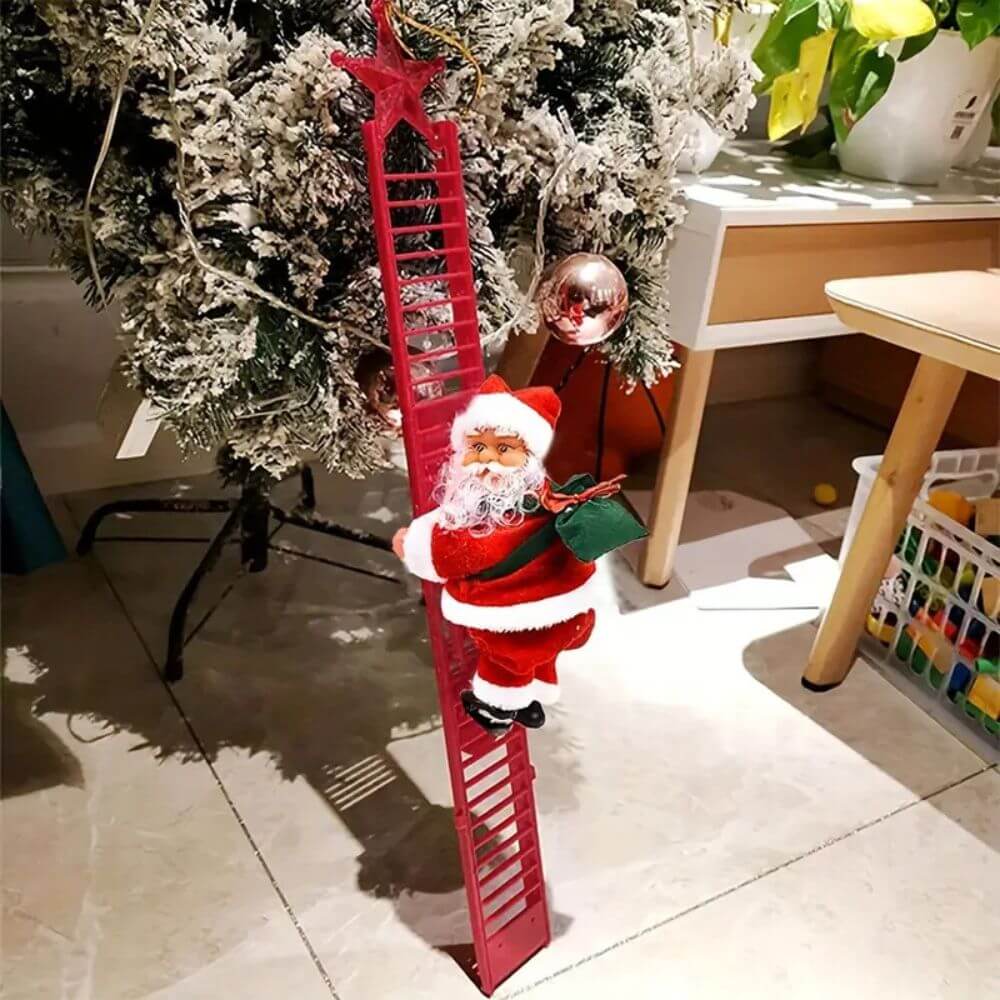 Papai Noel Escalador de Escada - SwanChristmas