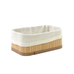 CESTO DOBRÁVEL BAMBU CLARO 20X12X8