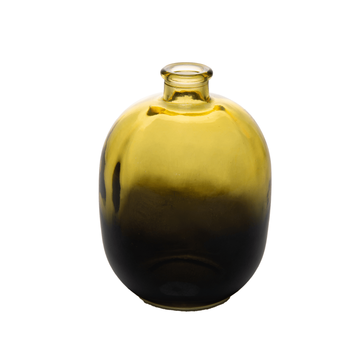 VASO HORIZON VIDRO AMARELO - 14CM