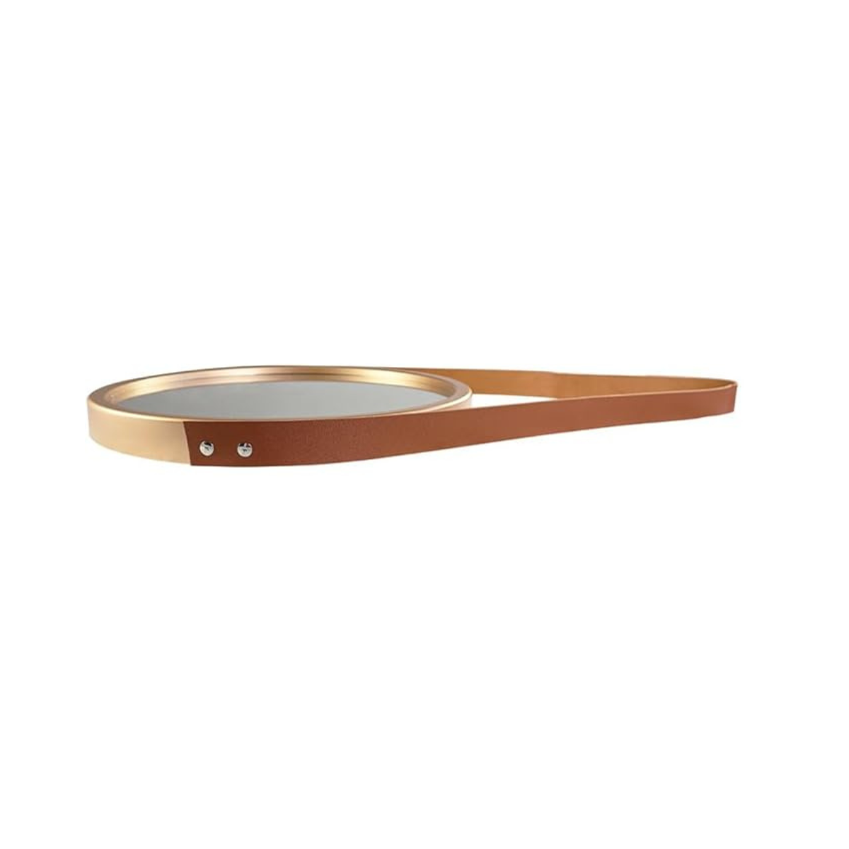 ESPELHO REDONDO DECORATIVO ROSE GOLD ALCA LUXUS - 33CM