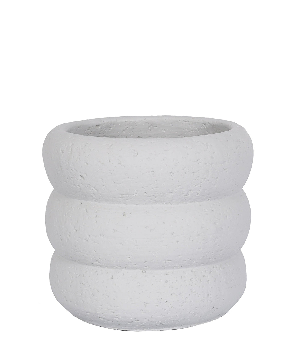 CACHEPOT EM CIMENTO CINZA 13CM
