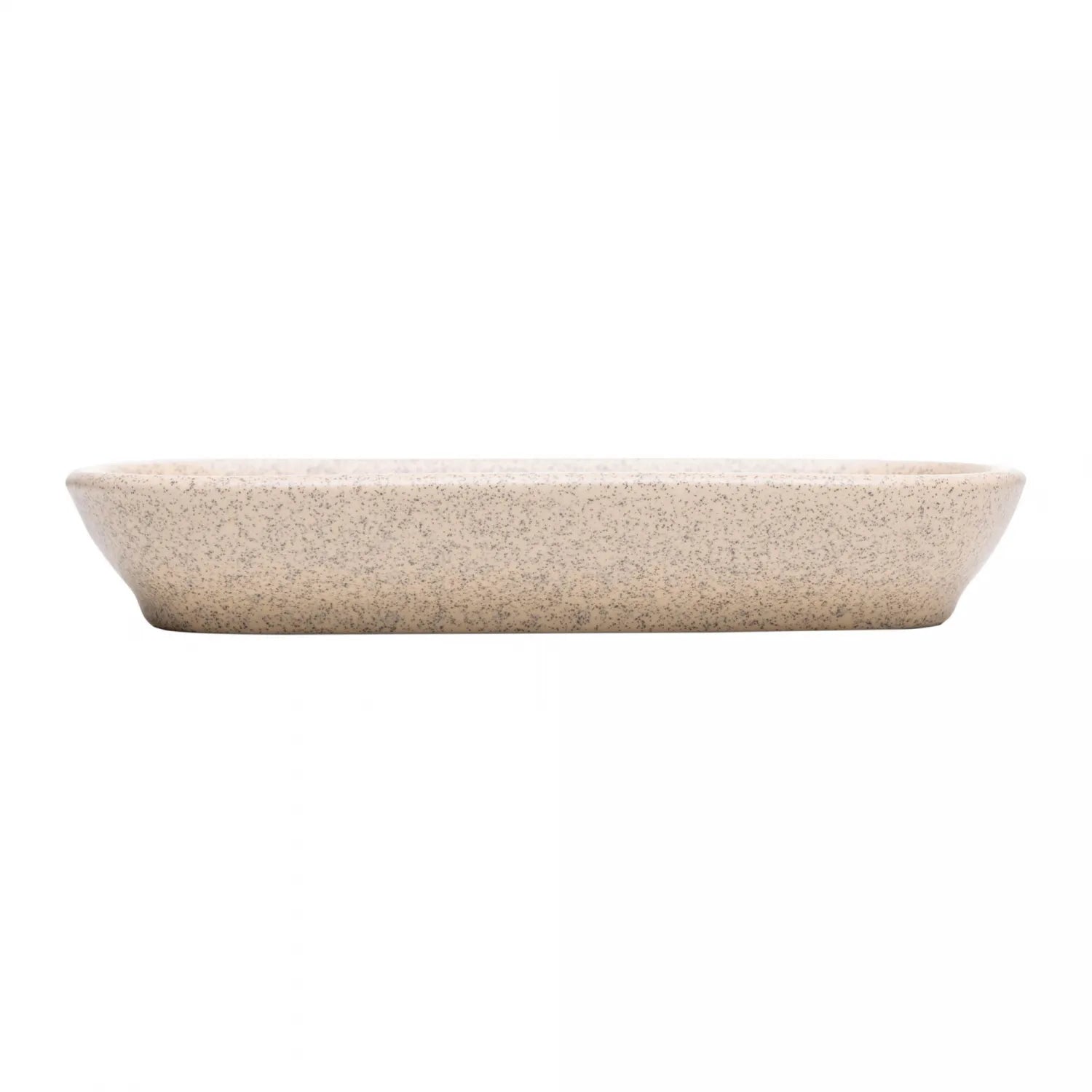 TRAVESSA OVAL DE CERAMICA KOBE CREME 16CM X 8CM X 2,5CM