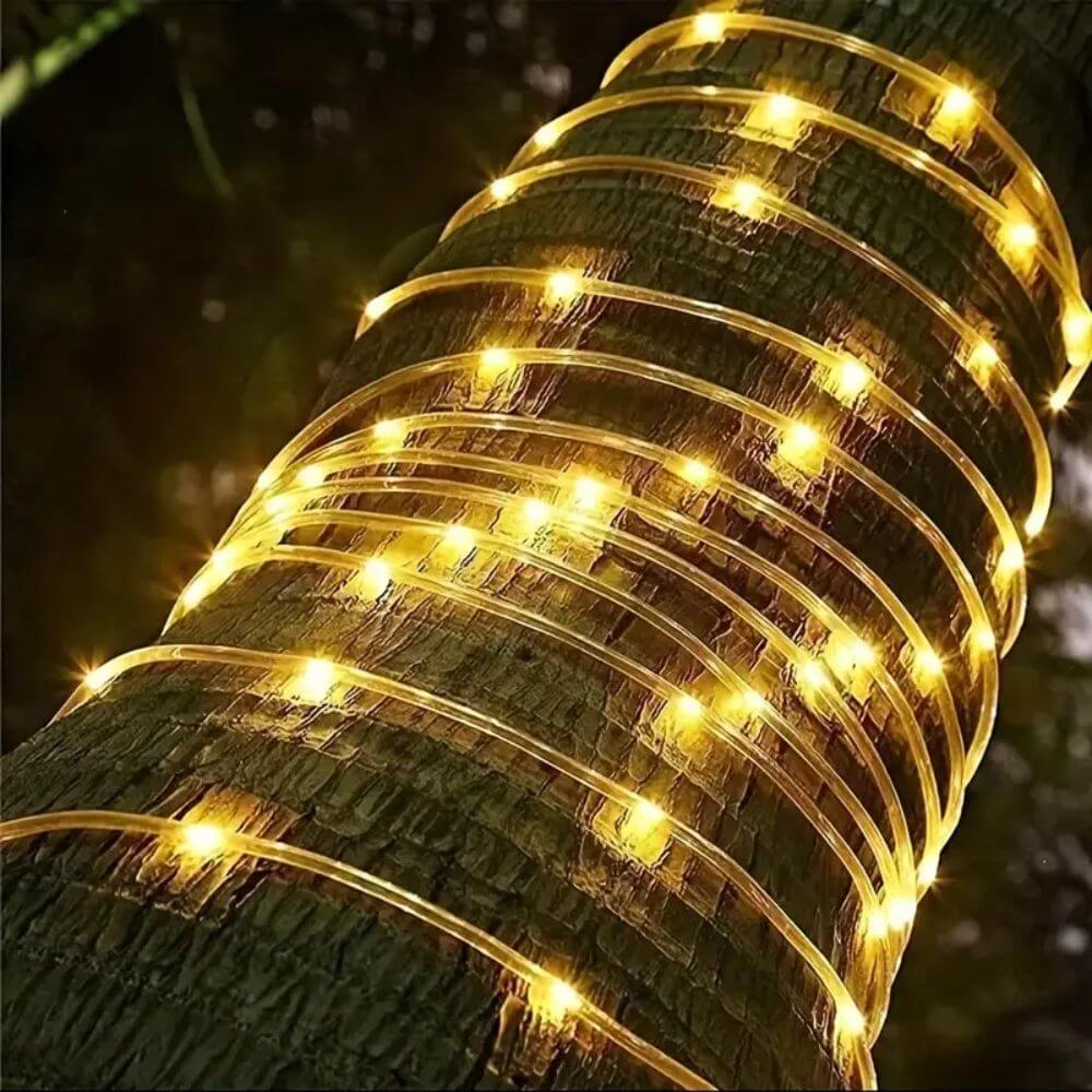 Pisca Pisca de Energia Solar Natalino Tubos de Led