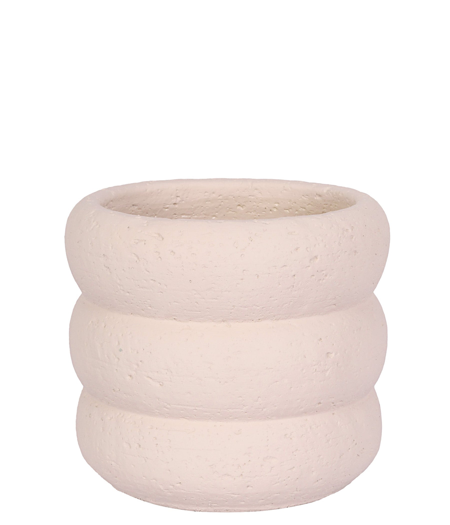 CACHEPOT EM CIMENTO ROSE 13CM