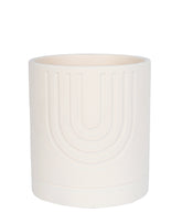 CACHEPOT EM CIMENTO OFF-WHITE