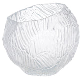 VASO DECOR VIDRO (TRANSPARENTE) 22X24,2X24,2CM