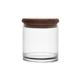 POTE DE VIDRO COM TAMPA DE ROLHA ESSENCIA – 450ML