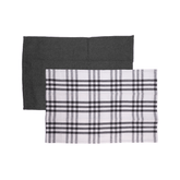 CONJUNTO DE 2 PANOS DE PRATO VERONA CINZA ESCURO – 60CM X 40CM