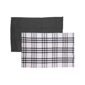 CONJUNTO DE 2 PANOS DE PRATO VERONA CINZA ESCURO – 60CM X 40CM