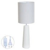 ABAJUR CERAMICA (BRANCO) 24X24X68,5cm