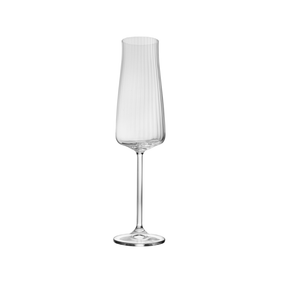 CONJUNTO 6 TACAS DE CHAMPAGNE ALEX OPTIC CRISTAL ECOLÓGICO - 210ML