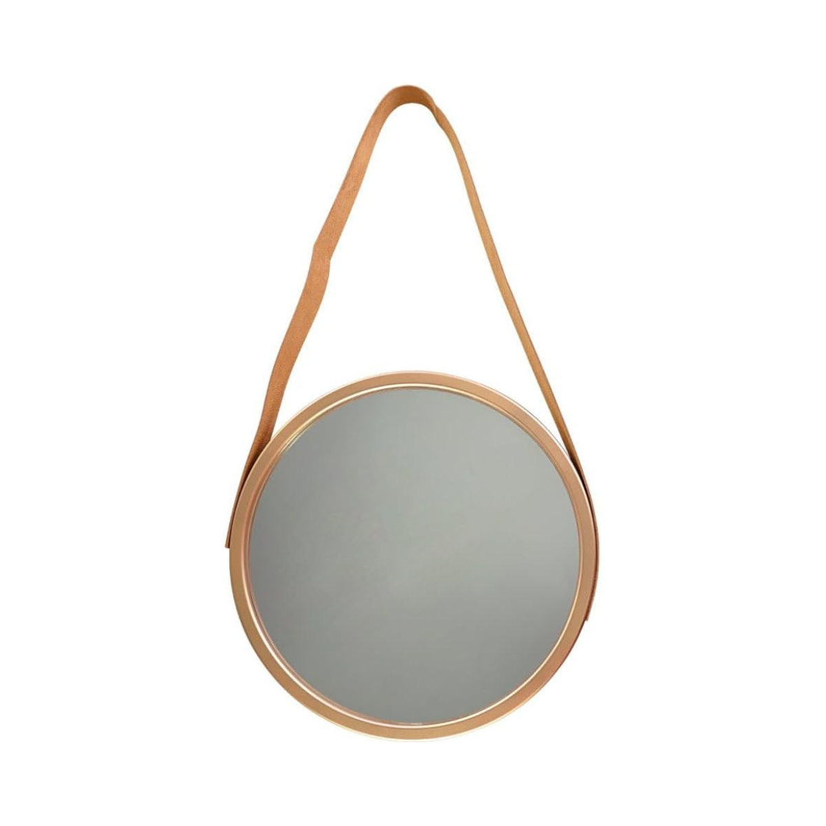 ESPELHO REDONDO DECORATIVO ROSE GOLD ALCA LUXUS - 33CM