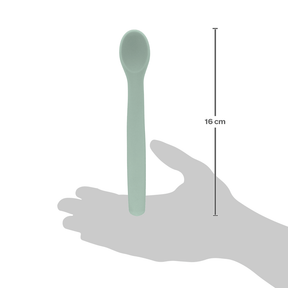 COLHER FLEXIVEL EM SILICONE VERDE