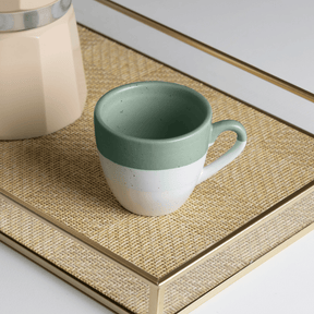 CANECA OMBRE VERDE CERAMICA – 85ML
