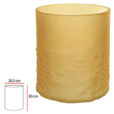 VASO DECOR VIDRO (AMBAR) 30CM 20,5D