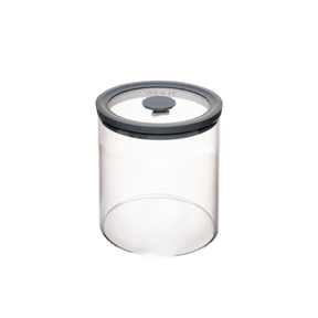 PORTA MANTIMENTOS DE VIDRO BOROSSILICATO COM TAMPA CINZA DONUTS - 500ML