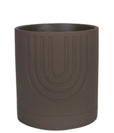 CACHEPOT EM CIMENTO MARROM