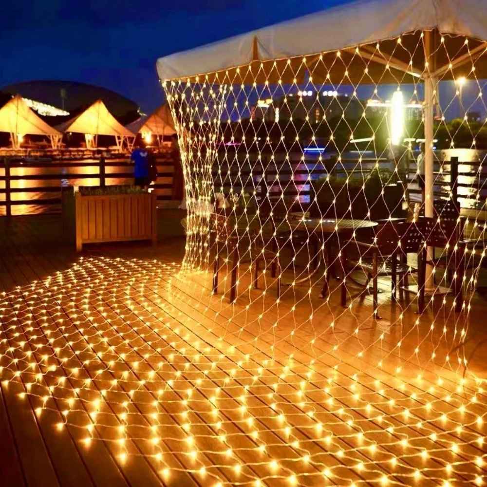 Pisca Pisca Rede de Leds Natalinos - Ilumine Exteriores