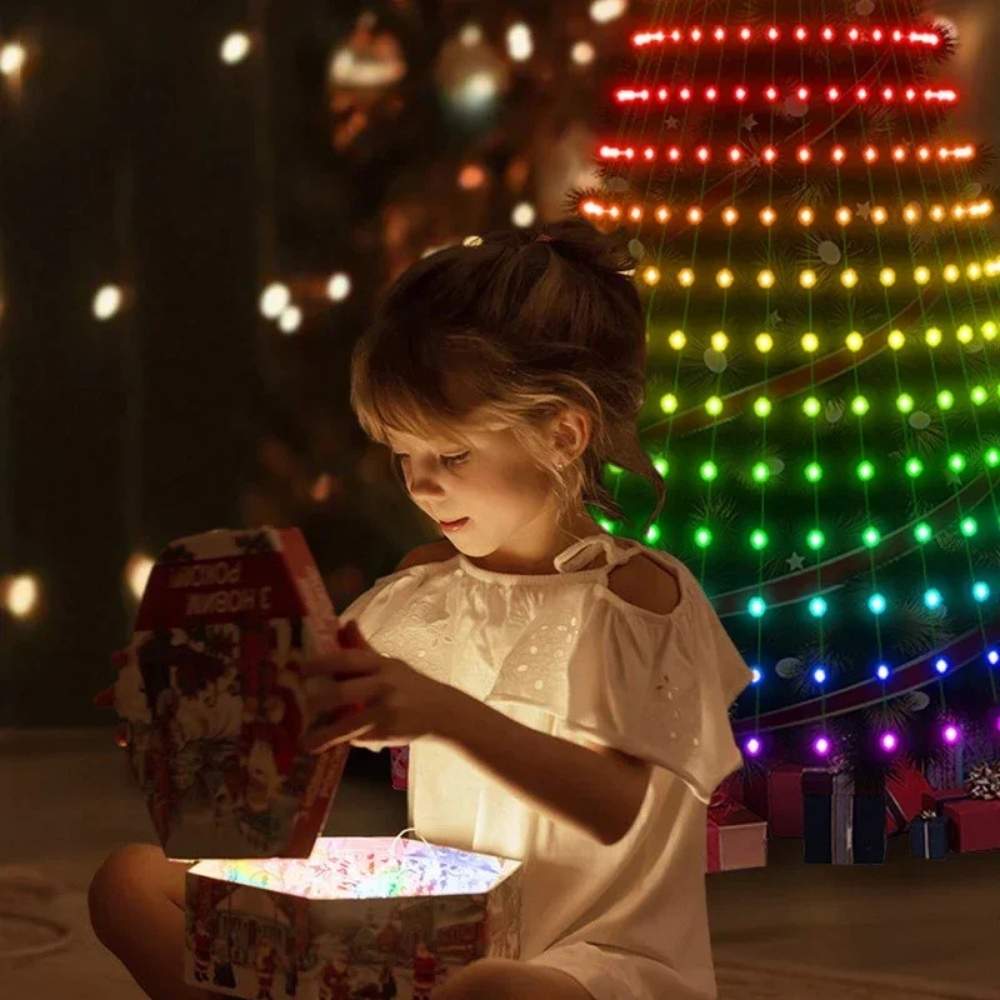 Pisca Pisca Corda de Luzes Led Coloridas para Árvore de natal