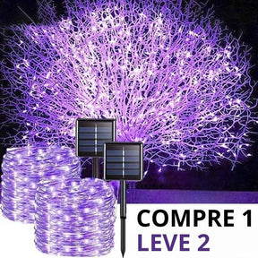 Pisca Pisca Solar LED Colorido para Exteriores - Compre 1 Leve 2
